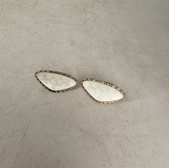 Sterling Silver and enamel clip on earrings by Hans Myrhe‎ - Picture 7 of 10